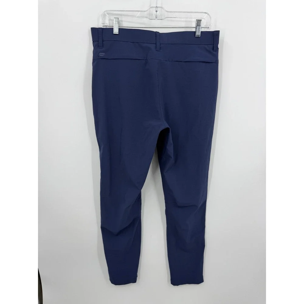 Fabletics The One Pant Trousers Mens Size M Navy Blue Performance Stretch Tech